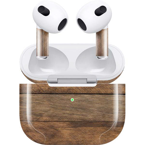 Early American Wood Planks Apple AirPods (3rd Gen 2021) Skin