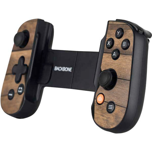 Early American Wood Planks Backbone One for iPhone Game Controller Skin