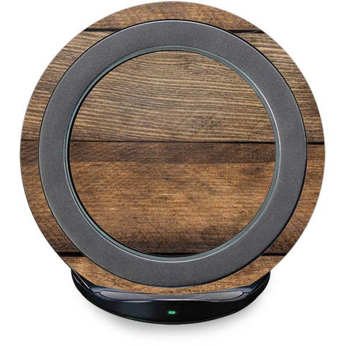 Early American Wood Planks Fast Charge Wireless Charging Stand Skin