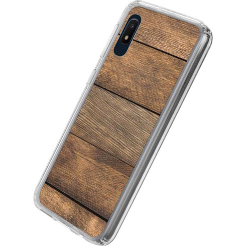 Early American Wood Planks Galaxy A10e Clear Case