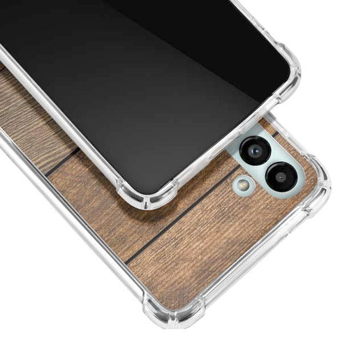 Early American Wood Planks Galaxy A13 5G Clear Case