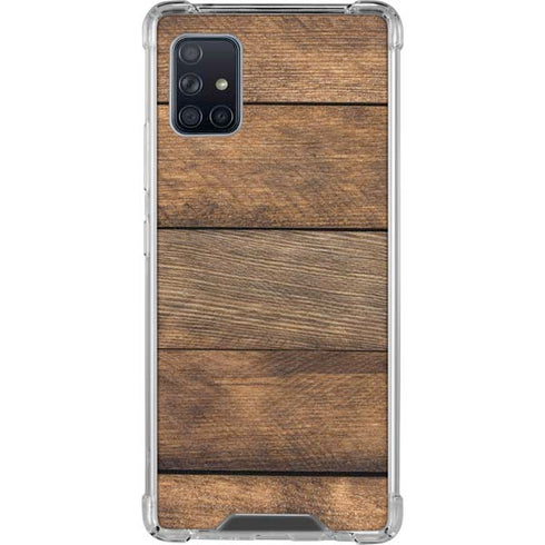 Early American Wood Planks Galaxy A51 5G Clear Case