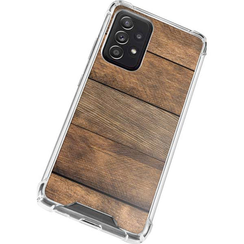 Early American Wood Planks Galaxy A52 5G Clear Case