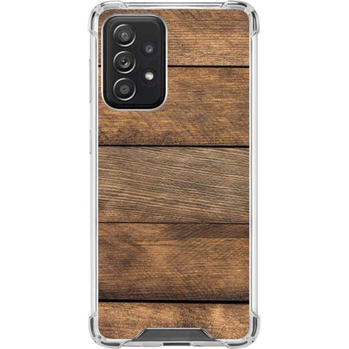 Early American Wood Planks Galaxy A52 5G Clear Case
