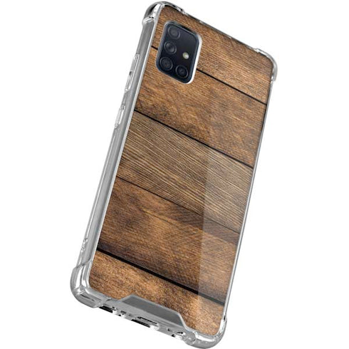 Early American Wood Planks Galaxy A71 5G Clear Case