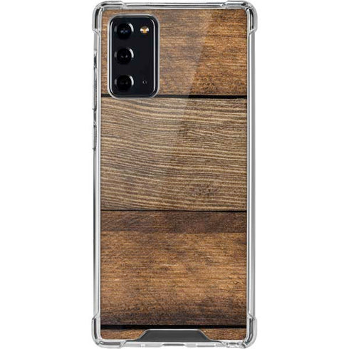 Early American Wood Planks Galaxy Note20 5G Clear Case