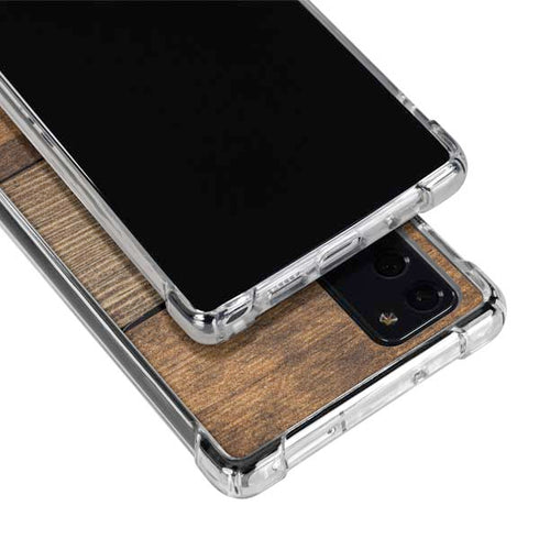 Early American Wood Planks Galaxy Note20 5G Clear Case