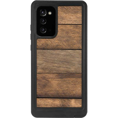 Early American Wood Planks Galaxy Note20 5G Waterproof Case