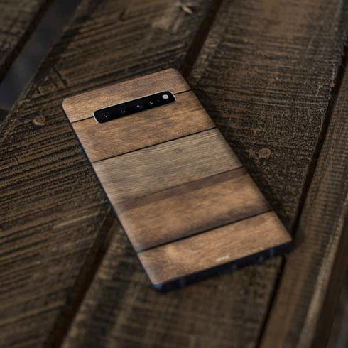 Early American Wood Planks Galaxy S10 Plus Skin