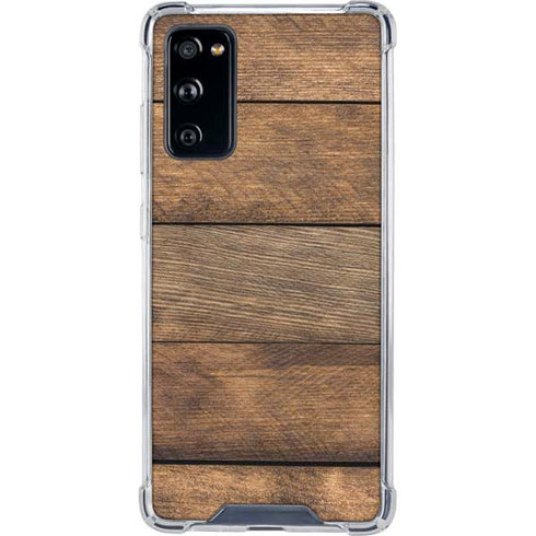 Early American Wood Planks Galaxy S20 FE Clear Case