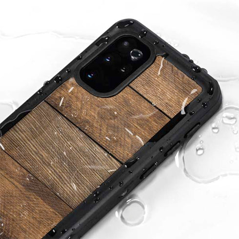 Early American Wood Planks Galaxy S20 Plus Waterproof Case