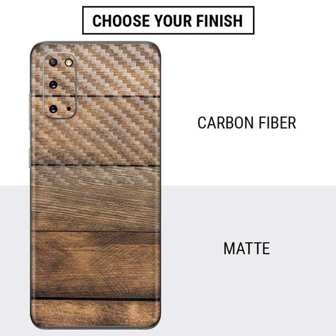 Early American Wood Planks Galaxy S20 Skin