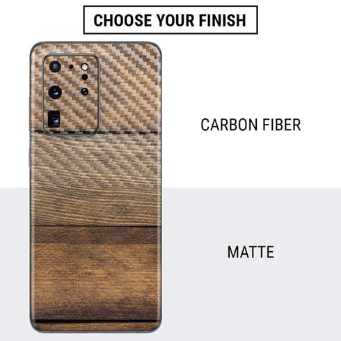 Early American Wood Planks Galaxy S20 Ultra 5G Skin