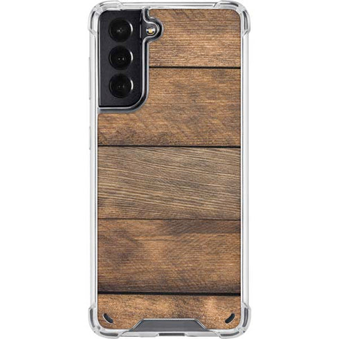 Early American Wood Planks Galaxy S21 5G Clear Case