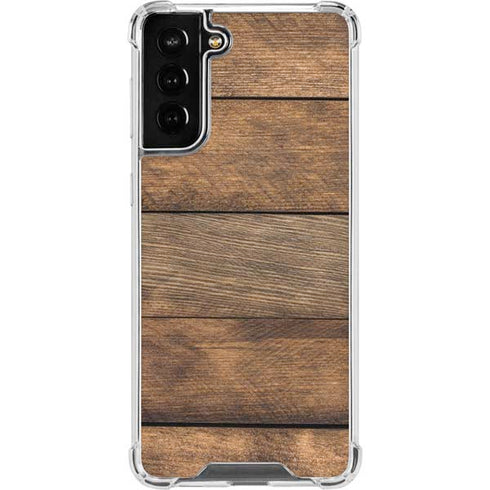Early American Wood Planks Galaxy S21 FE Clear Case