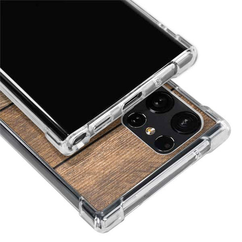Early American Wood Planks Galaxy S22 Ultra Clear Case