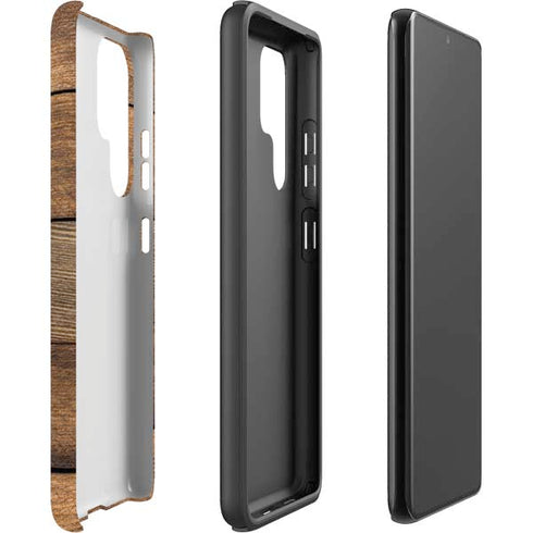 Early American Wood Planks Galaxy S22 Ultra Pro Case