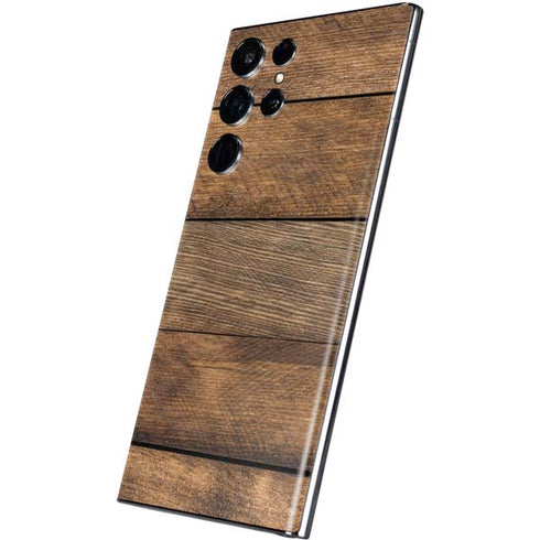 Early American Wood Planks Galaxy S22 Ultra Skin