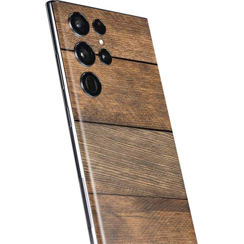 Early American Wood Planks Galaxy S22 Ultra Skin