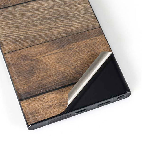 Early American Wood Planks Galaxy S22 Ultra Skin