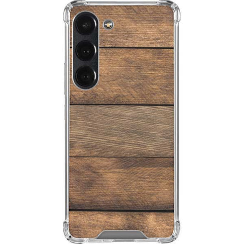 Early American Wood Planks Galaxy S23 Clear Case
