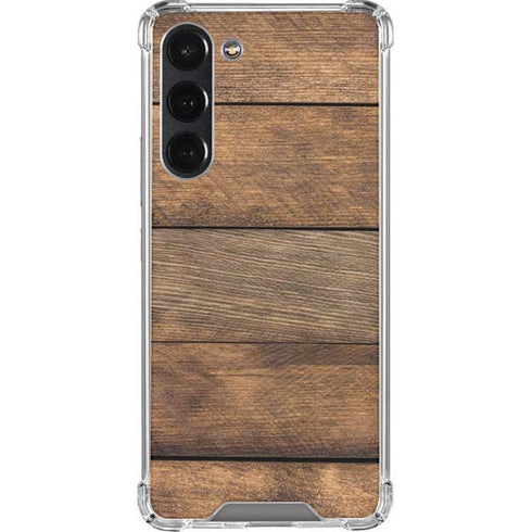 Early American Wood Planks Galaxy S23 Plus Clear Case