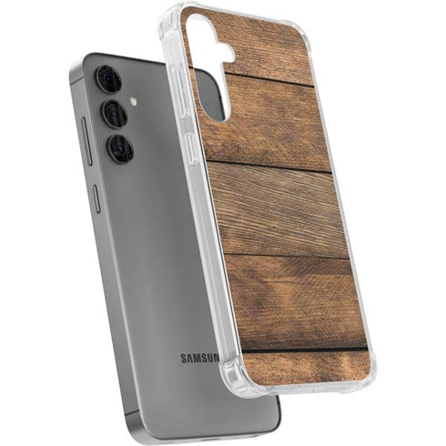 Early American Wood Planks Galaxy S24 Plus Clear Case