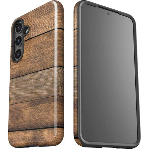 Early American Wood Planks Galaxy S24 Plus Impact Case