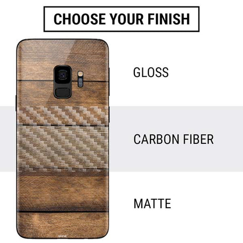 Early American Wood Planks Galaxy S9 Skin