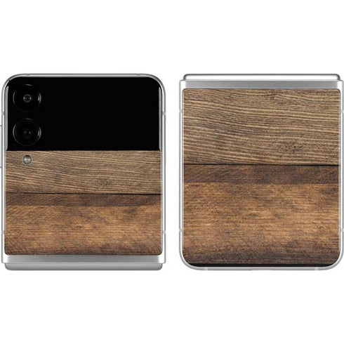 Early American Wood Planks Galaxy Z Flip4 5G Skin