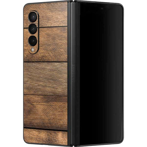 Early American Wood Planks Galaxy Z Fold3 5G Skin