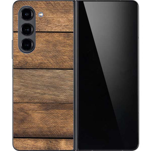 Early American Wood Planks Galaxy Z Fold5 5G Skin