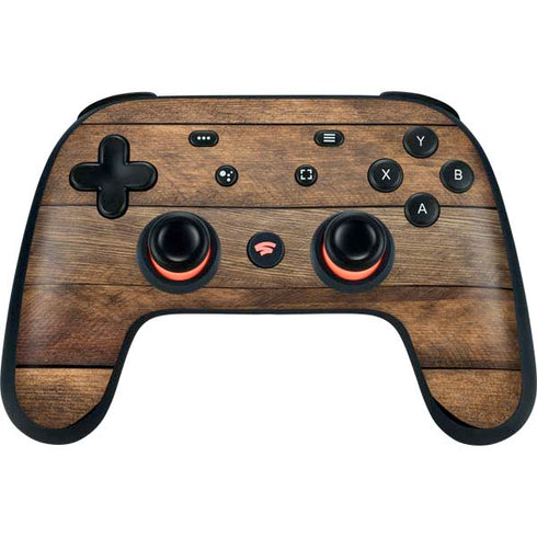 Early American Wood Planks Google Stadia Controller Skin