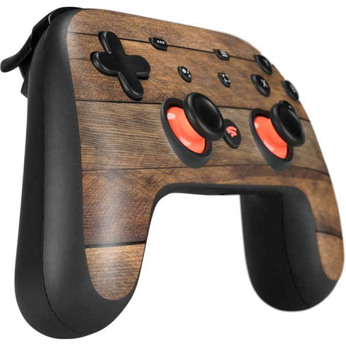 Early American Wood Planks Google Stadia Controller Skin