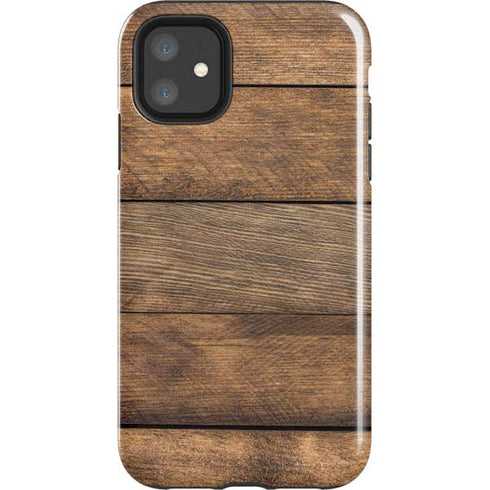 Early American Wood Planks iPhone 11 Impact Case