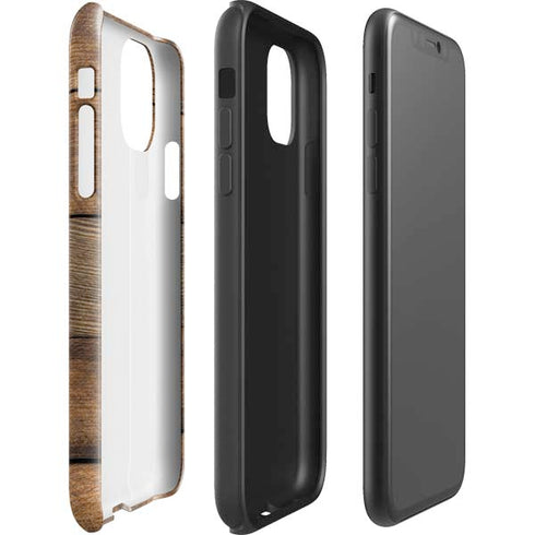 Early American Wood Planks iPhone 11 Impact Case