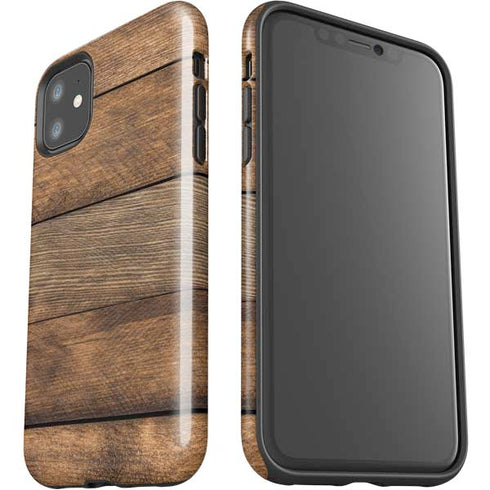 Early American Wood Planks iPhone 11 Impact Case