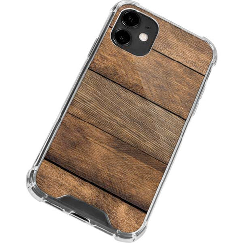 Early American Wood Planks iPhone 12 Clear Case
