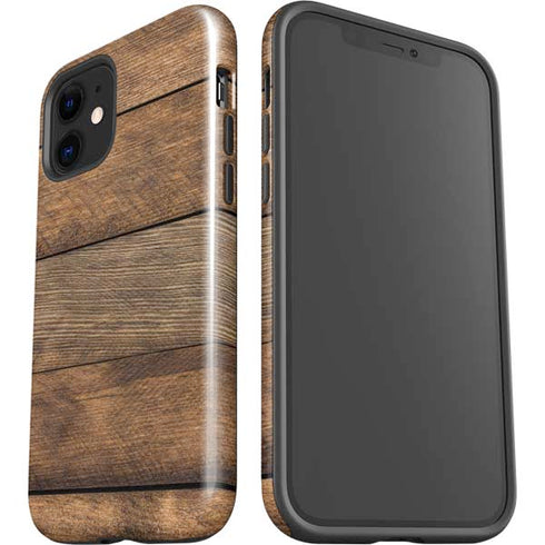 Early American Wood Planks iPhone 12 Impact Case