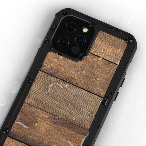Early American Wood Planks iPhone 12 Pro Waterproof Case