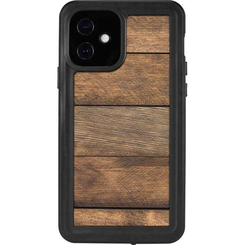Early American Wood Planks iPhone 12 Waterproof Case