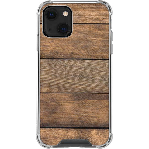 Early American Wood Planks iPhone 13 Mini Clear Case