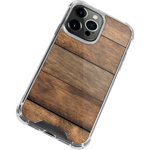 Early American Wood Planks iPhone 13 Pro Clear Case