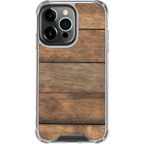Early American Wood Planks iPhone 13 Pro Clear Case