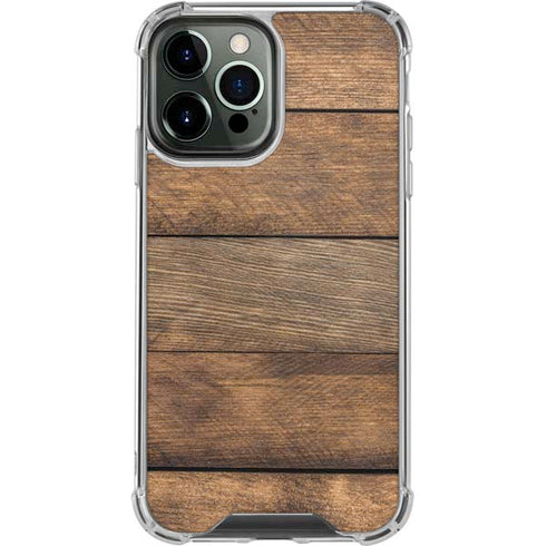 Early American Wood Planks iPhone 13 Pro Max Clear Case