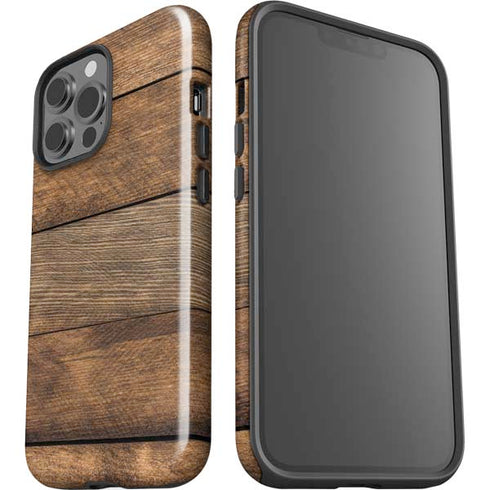 Early American Wood Planks iPhone 13 Pro Max Impact Case