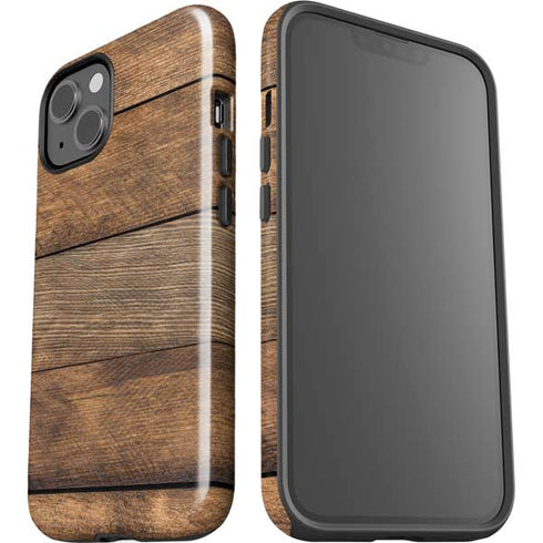 Early American Wood Planks iPhone 15 Plus Impact Case