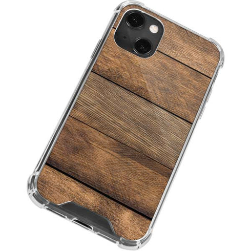 Early American Wood Planks iPhone 14 Plus Clear Case