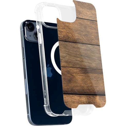 Early American Wood Planks iPhone 15 Plus MagSafe Case