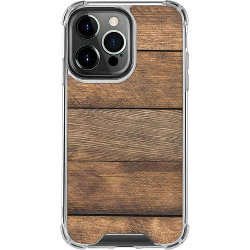 Early American Wood Planks iPhone 15 Pro Clear Case